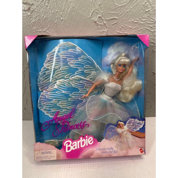 Vintage 1996 ANGEL PRINCESS Barbie 15911 Wings Fairy Doll - Picture 1 of 2